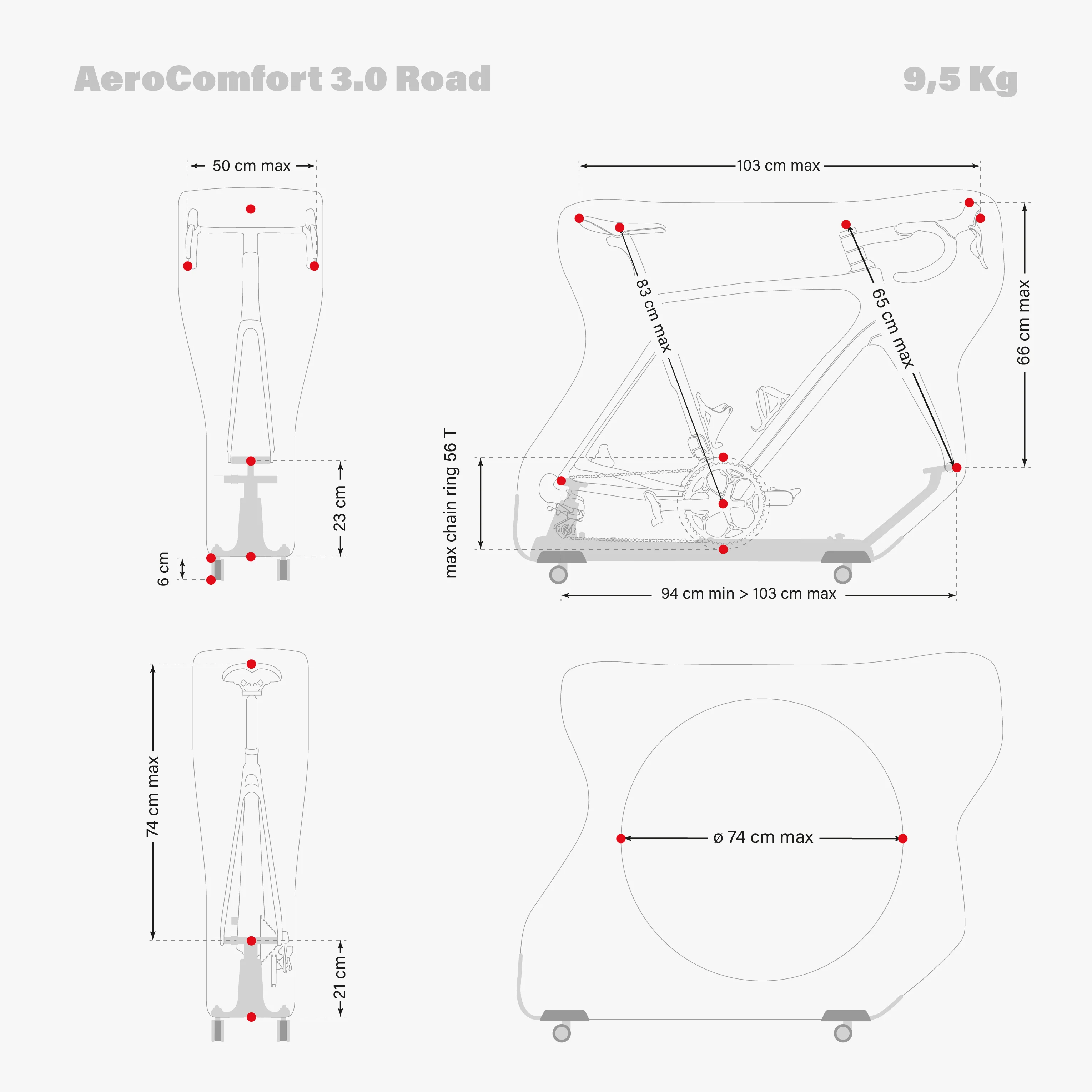 AEROCOMFORT 3.0 ROAD BIKE TRAVEL BAG - Image 9