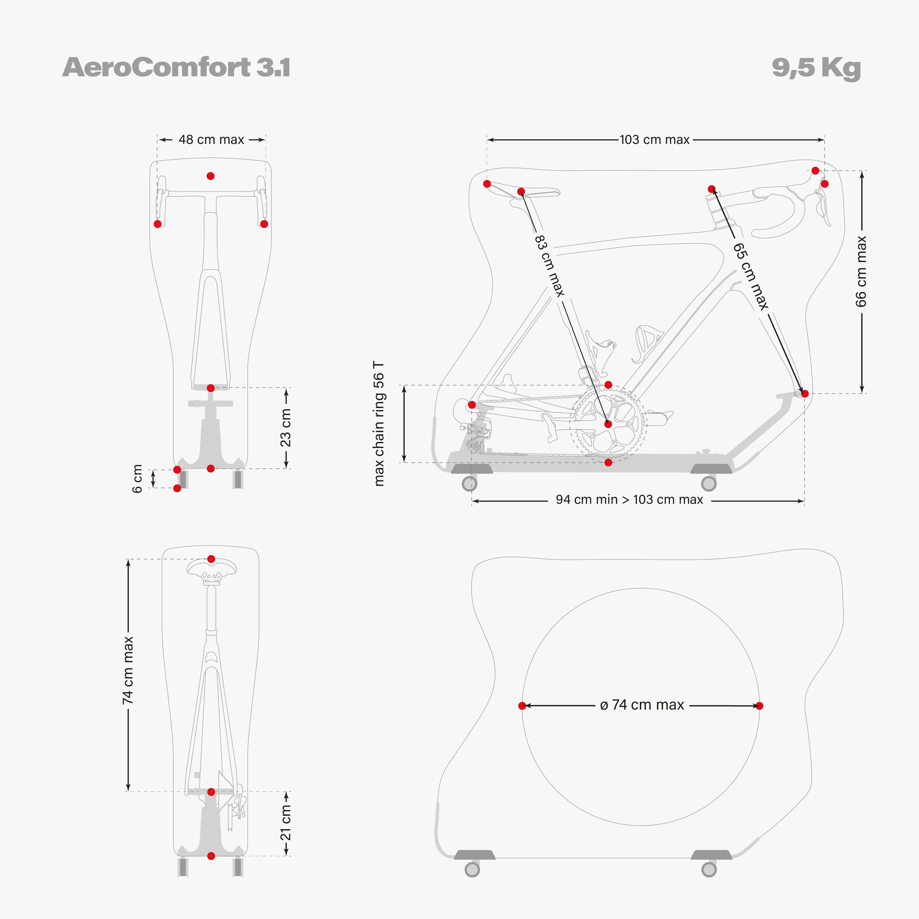 AEROCOMFORT 3.1 ROAD BIKE TRAVEL BAG - Image 12