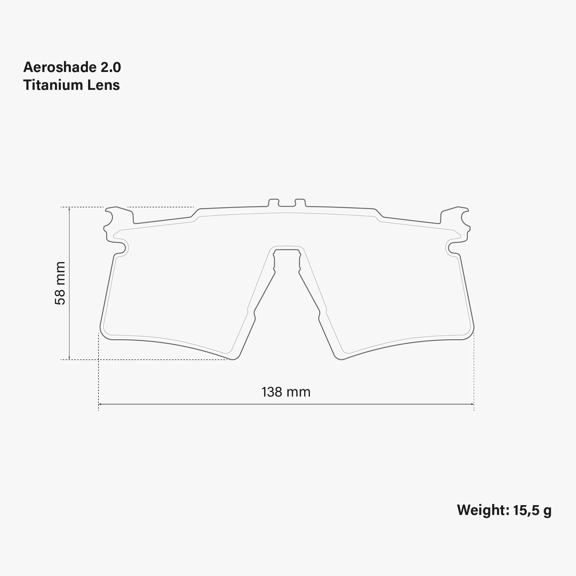 AEROSHADE 2.0 TITANIUM SPARE LENSES - Image 3