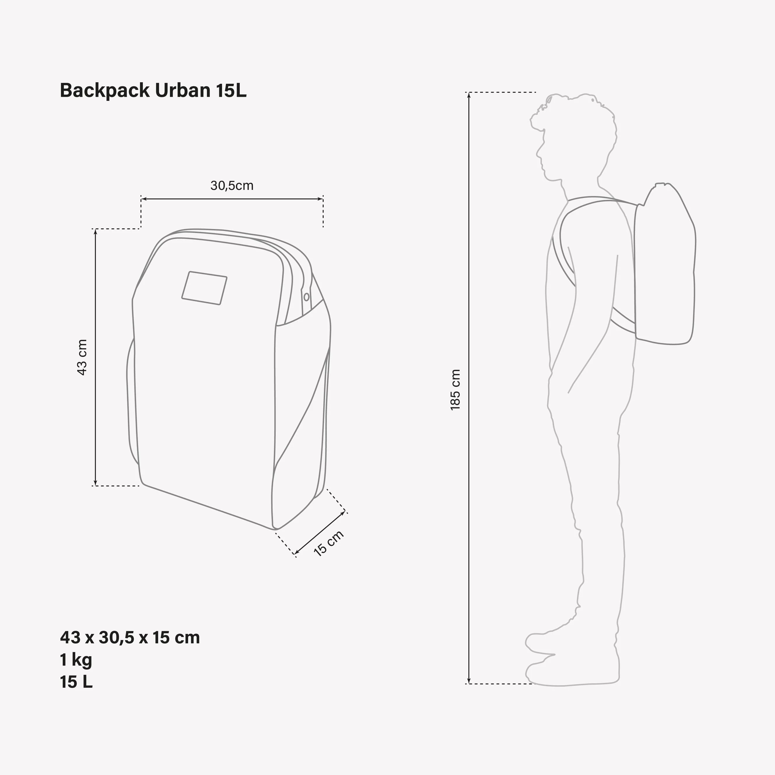 BACKPACK URBAN 15L - Image 8