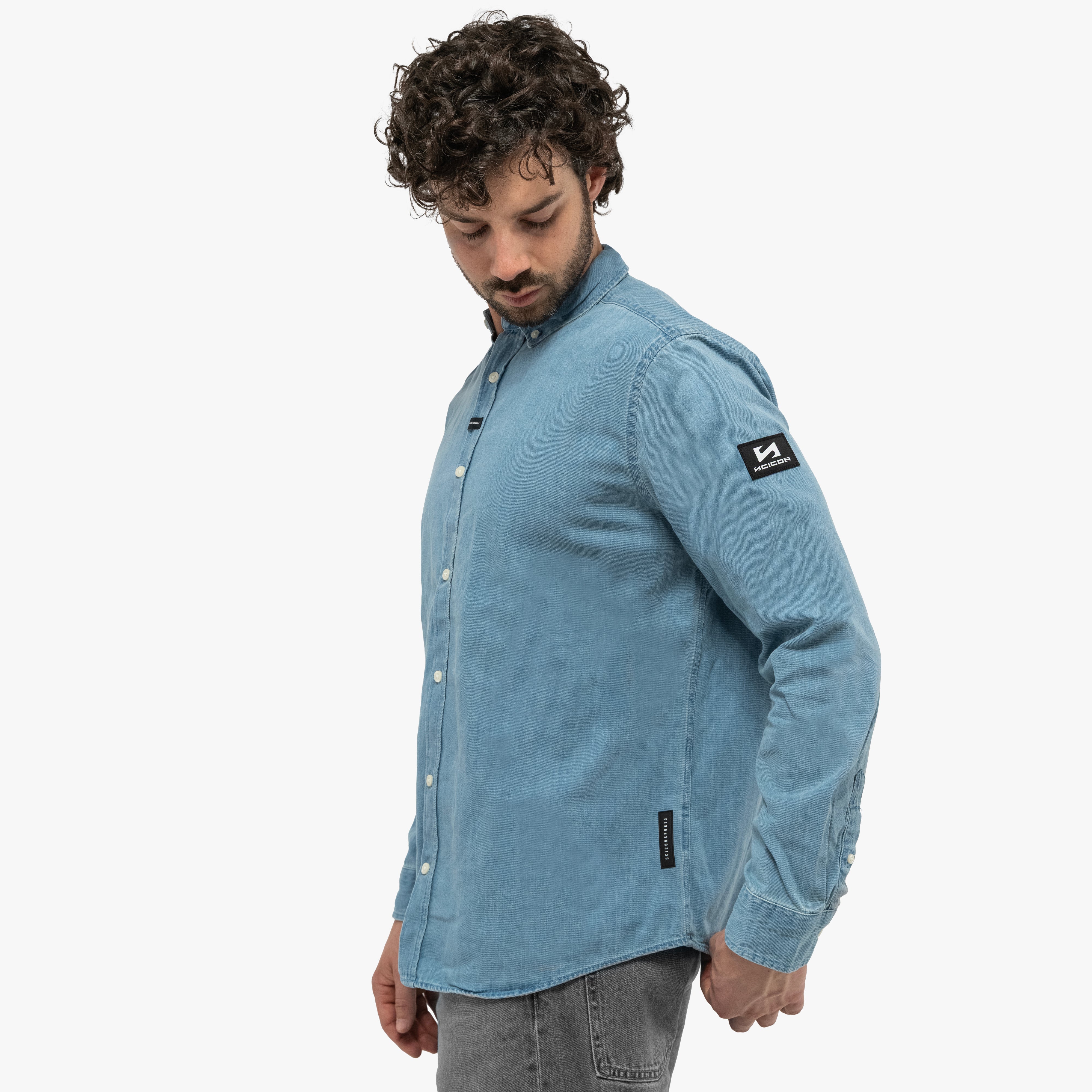 BLUE DENIM SHIRT - MEN - Image 2