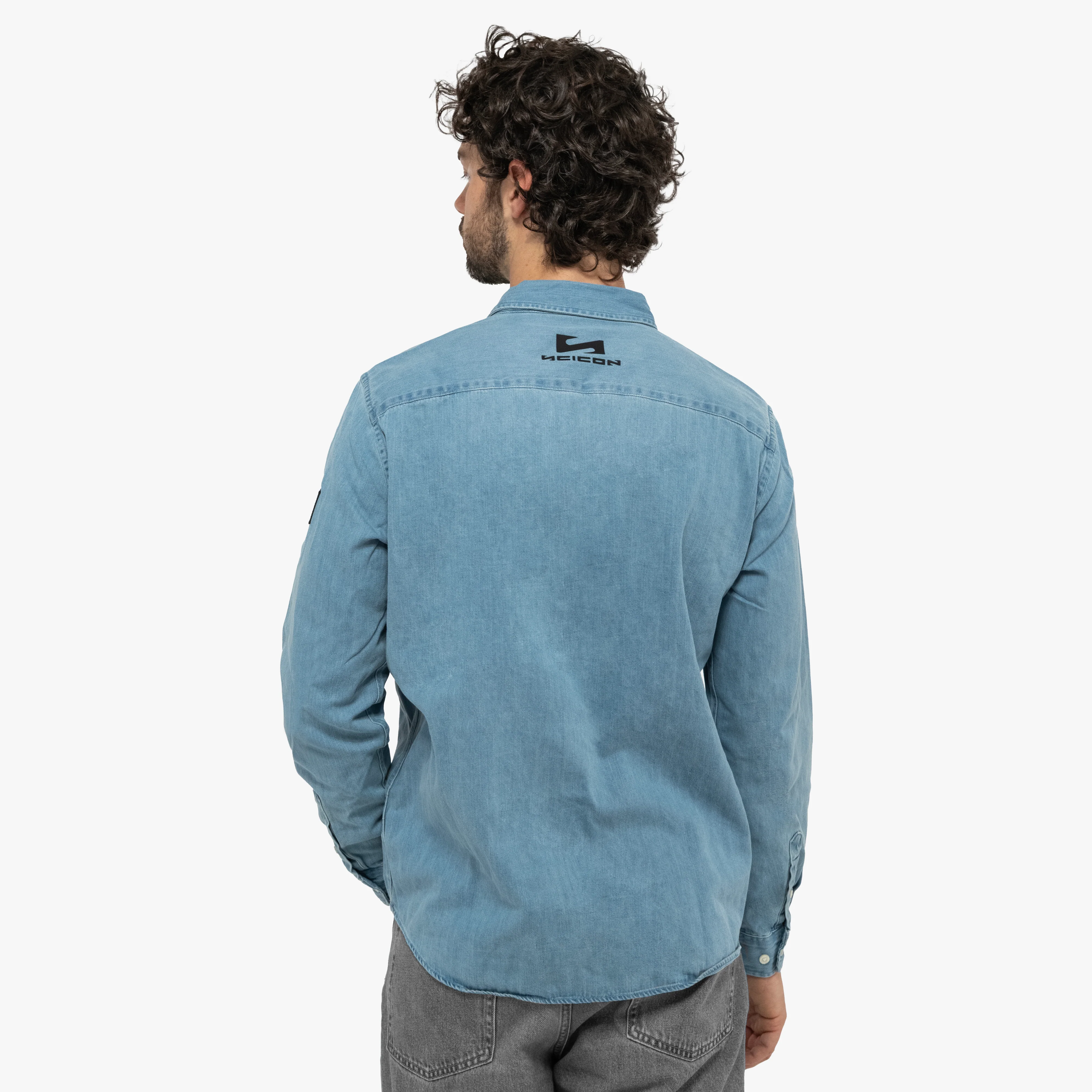 BLUE DENIM SHIRT - MEN - Image 3