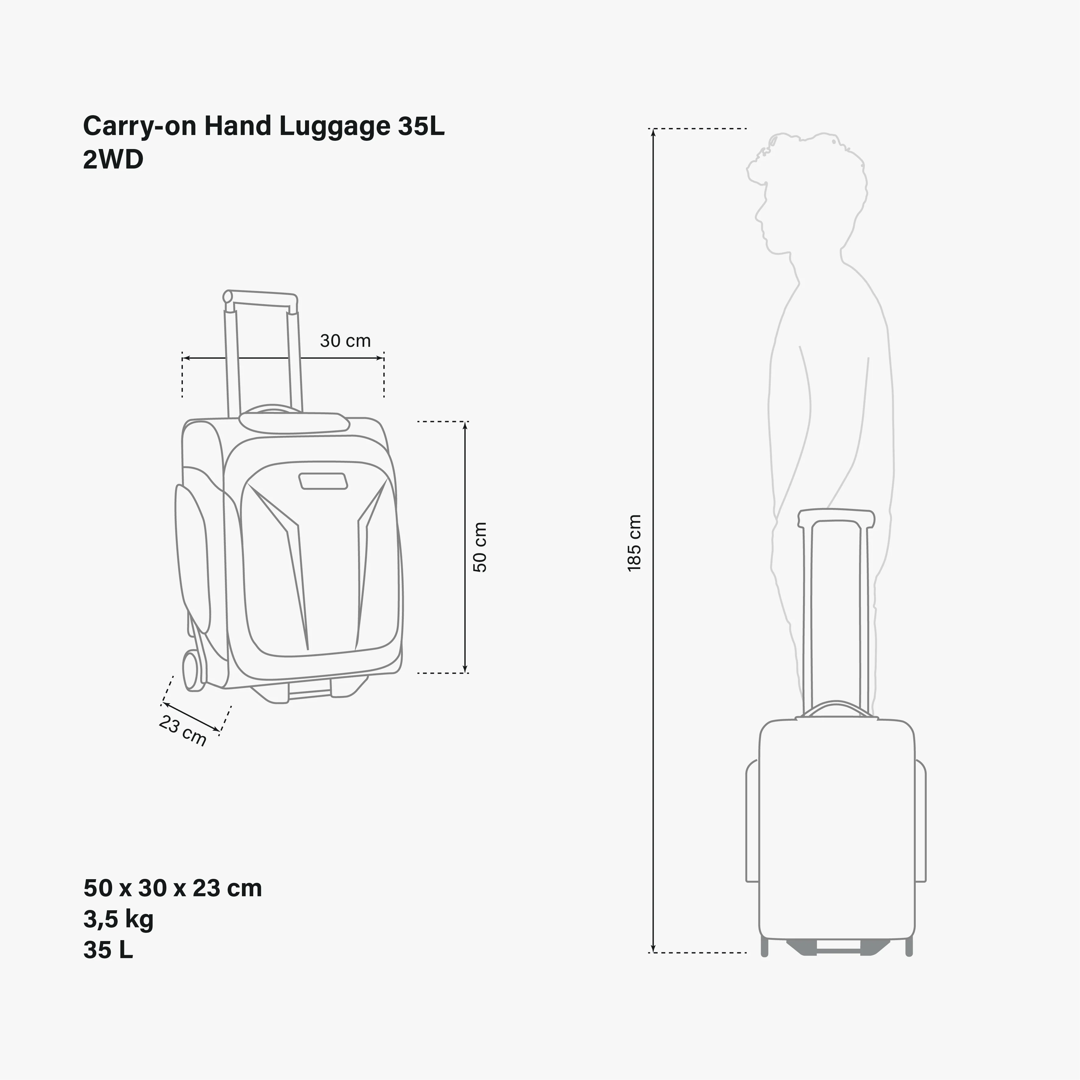 CABIN LUGGAGE 35L - 2WD - Image 6