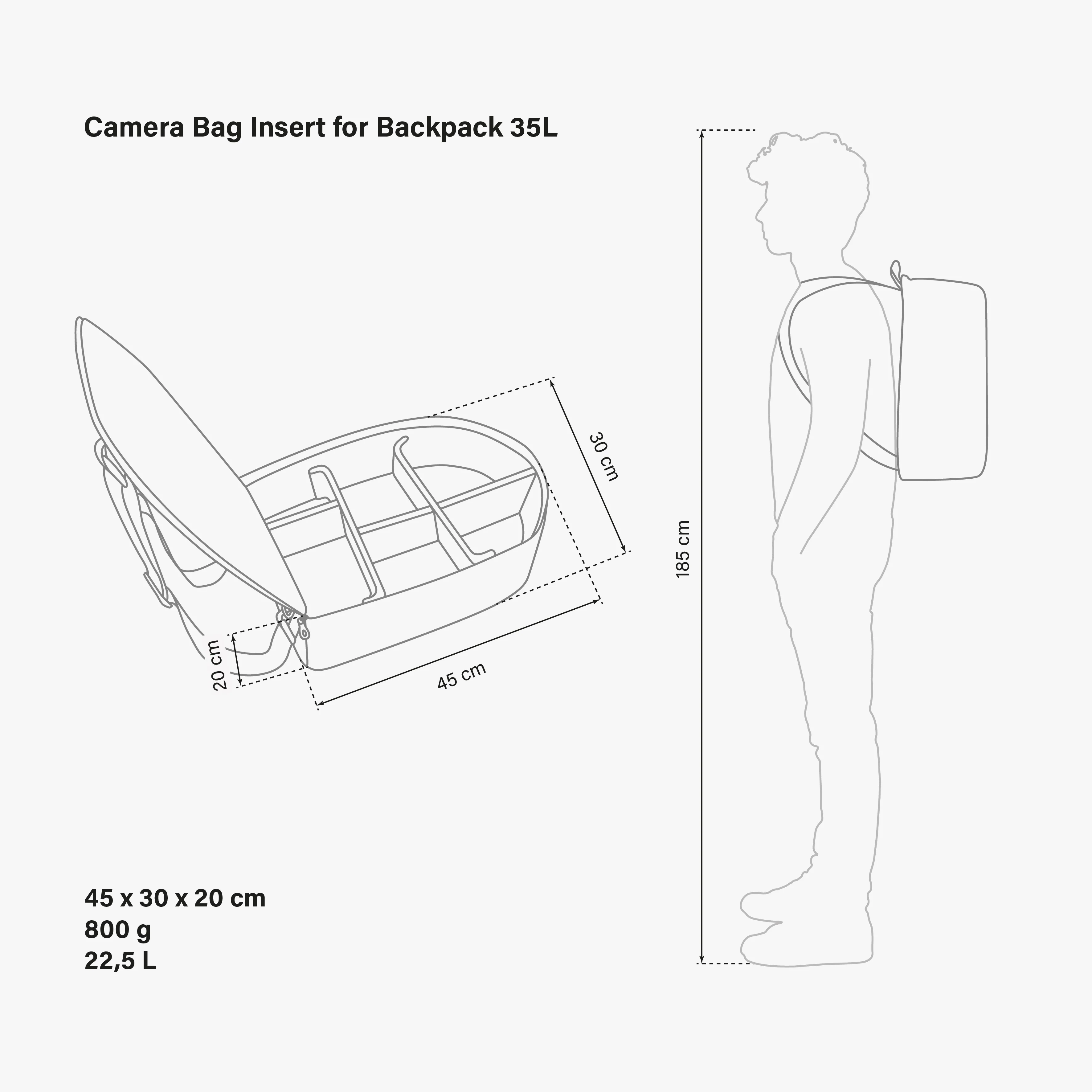 CAMERA BAG INSERT FOR BACKPACK 35L - Image 7