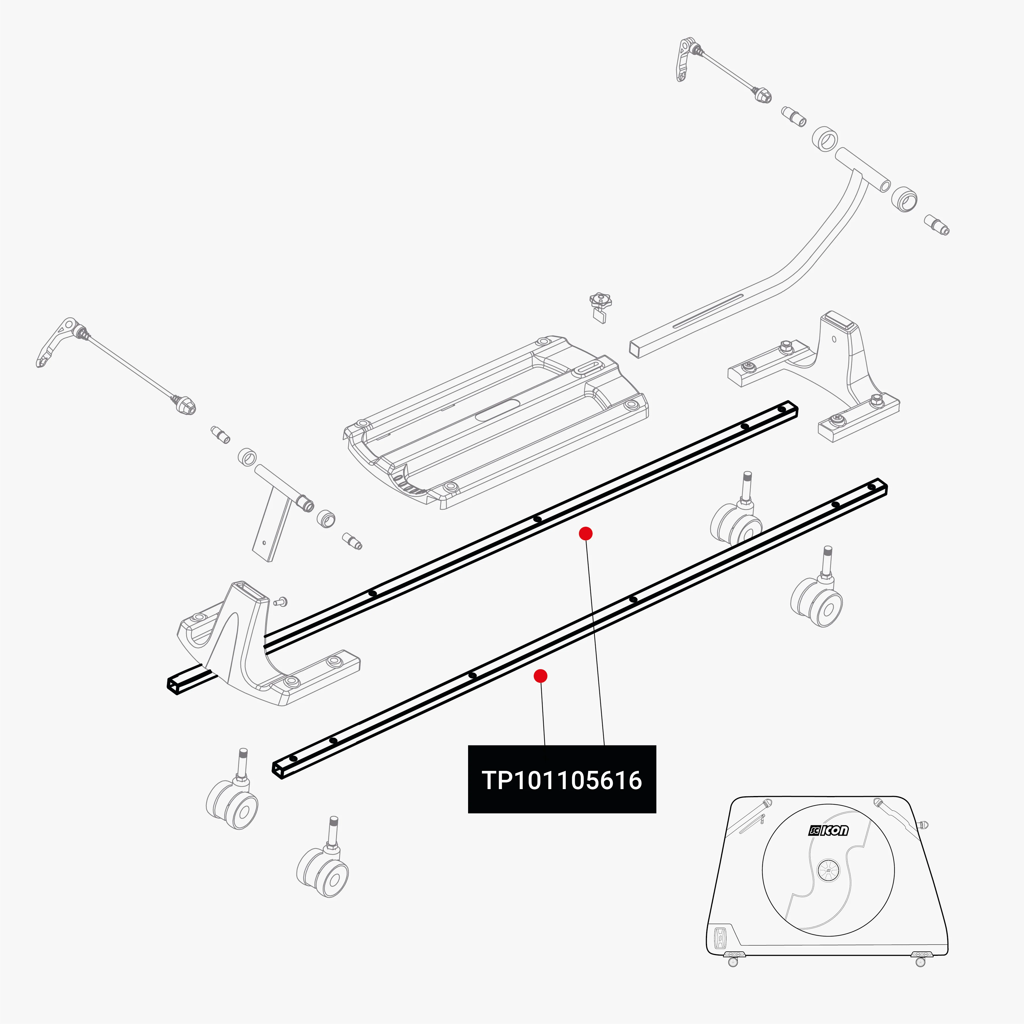 FRAME DEFENDER RAILS AEROCOMFORT MTB - Image 2